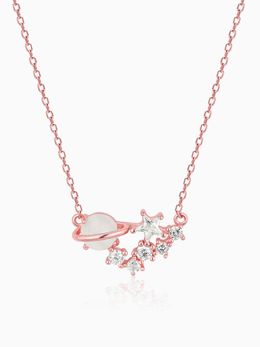 Rose Gold Celestial Love Necklace
