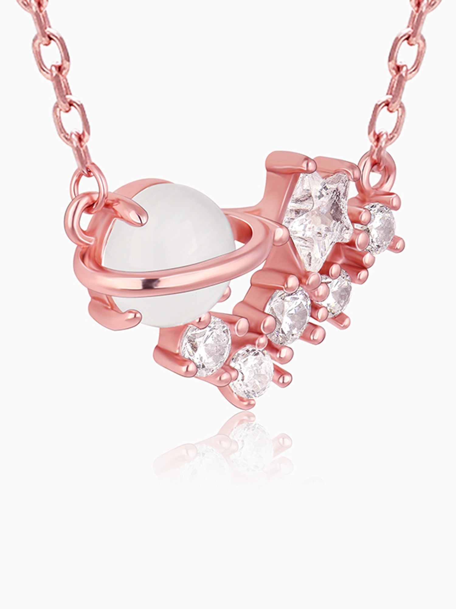 Rose Gold Celestial Love Necklace