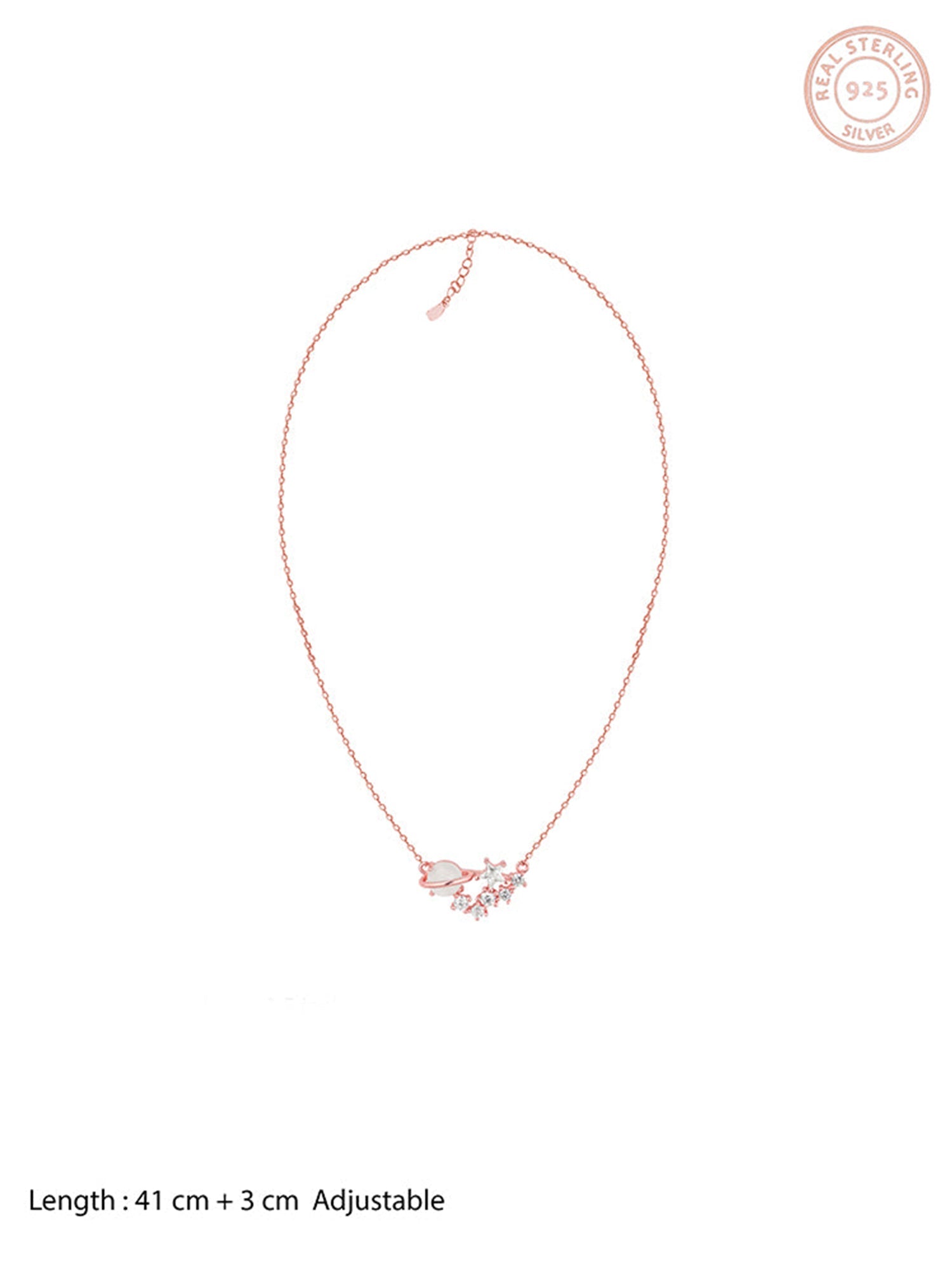 Rose Gold Celestial Love Necklace