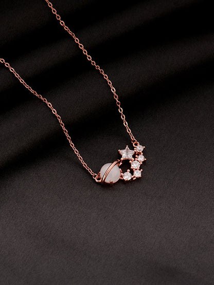 Rose Gold Celestial Love Necklace