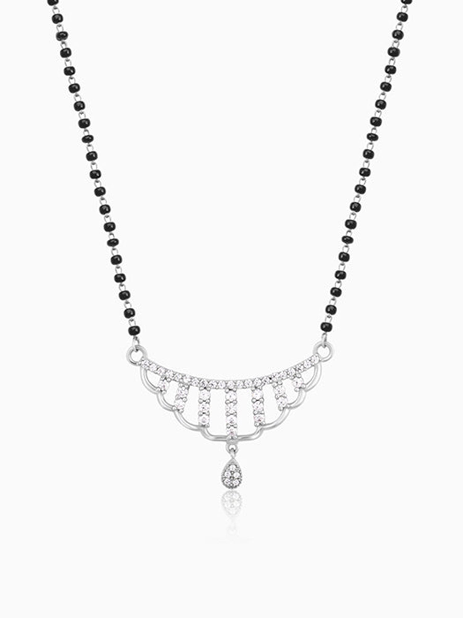 Silver Floral Paradise Mangalsutra
