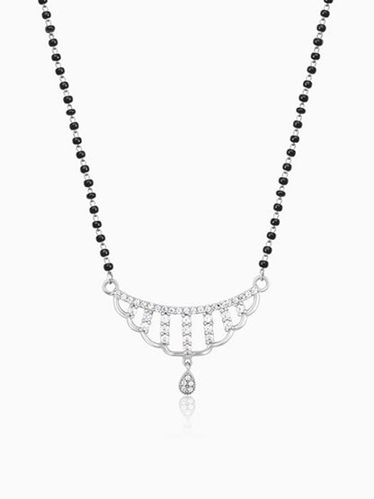 Silver Floral Paradise Mangalsutra