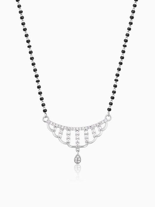 Silver Floral Paradise Mangalsutra