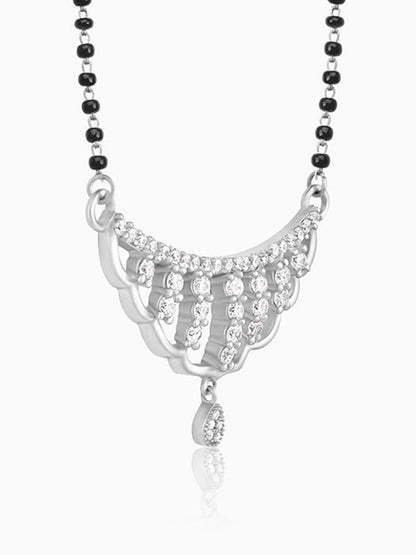 Silver Floral Paradise Mangalsutra