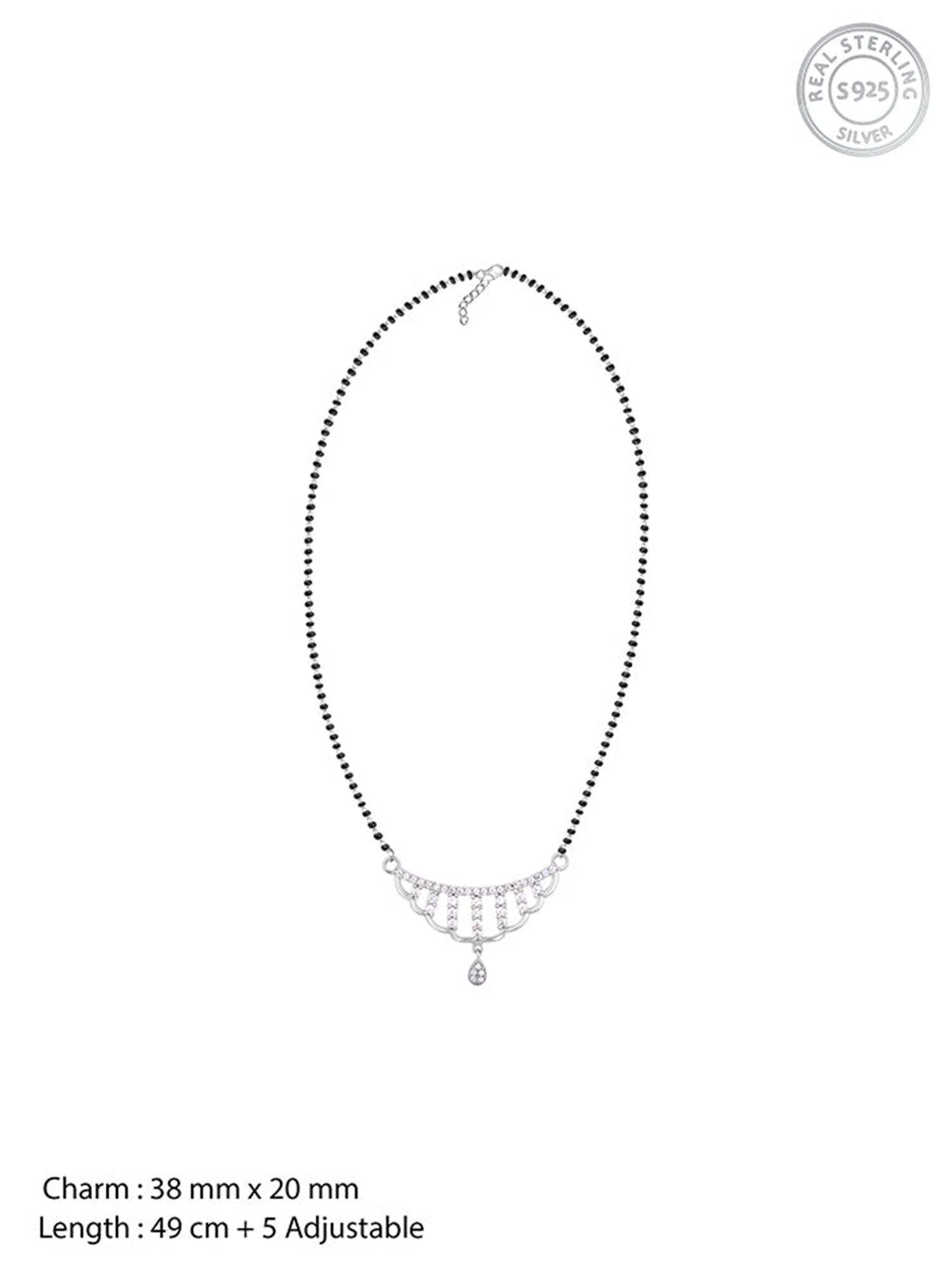 Silver Floral Paradise Mangalsutra