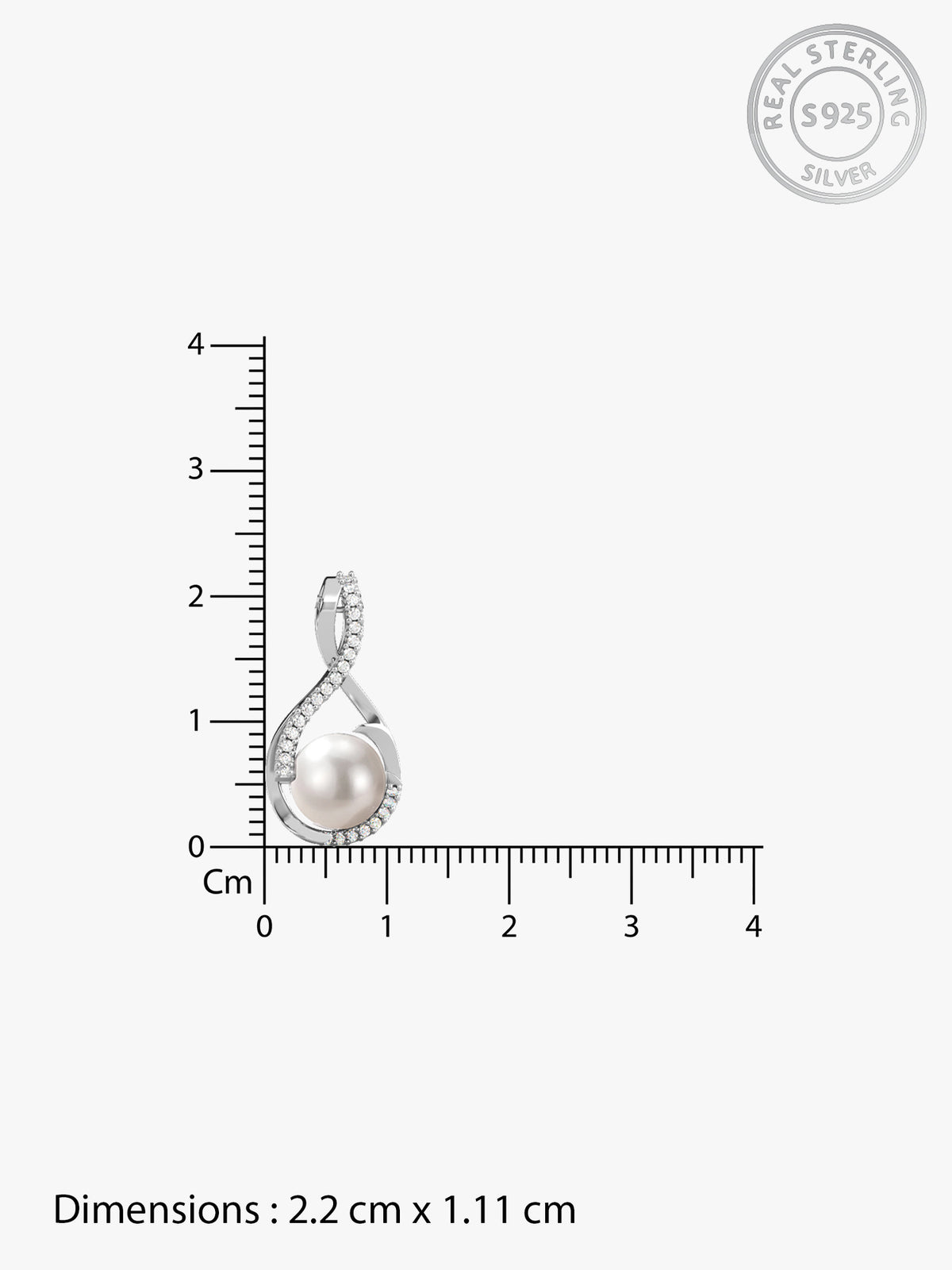 Kriti Sanon Silver Loop Pearl Pendant With Link Chain