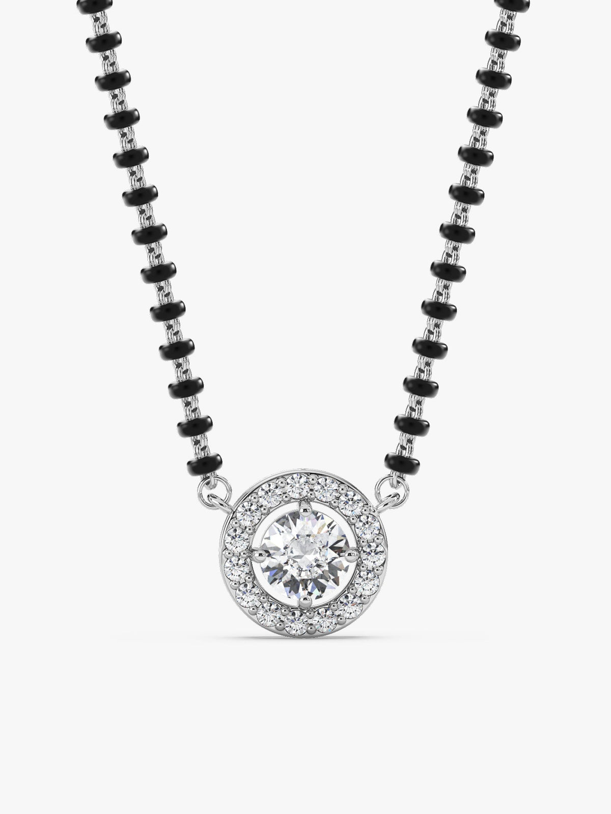 Silver Drizzle Drop Mangalsutra