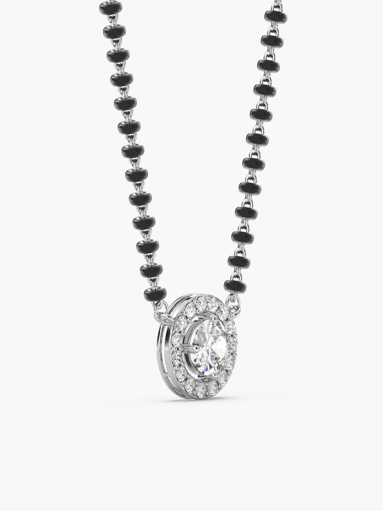 Silver Drizzle Drop Mangalsutra