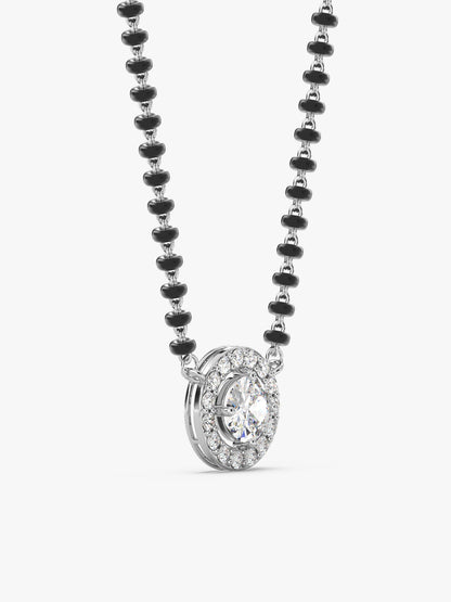 Silver Drizzle Drop Mangalsutra