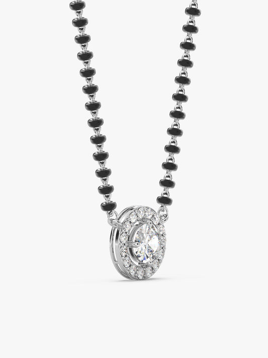 Silver Drizzle Drop Mangalsutra