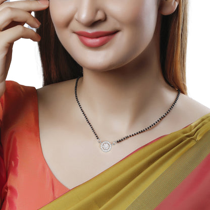 Silver Drizzle Drop Mangalsutra