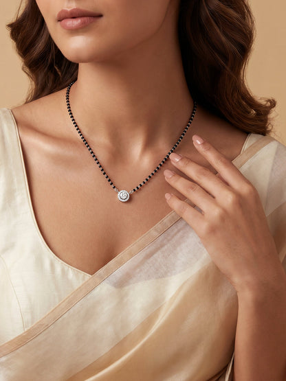 Silver Drizzle Drop Mangalsutra