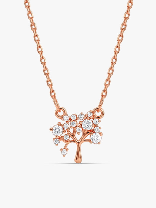 Rose Gold Tree of Life Necklace