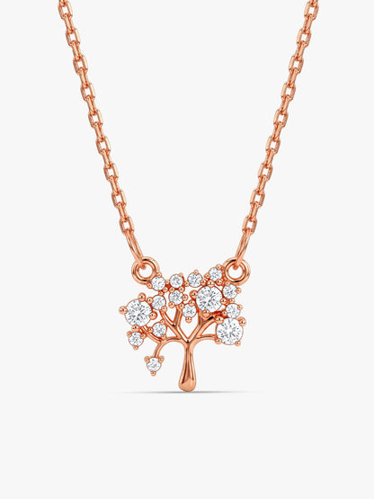Rose Gold Tree of Life Necklace