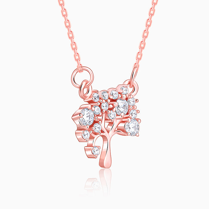 Rose Gold Tree of Life Necklace - Main Image