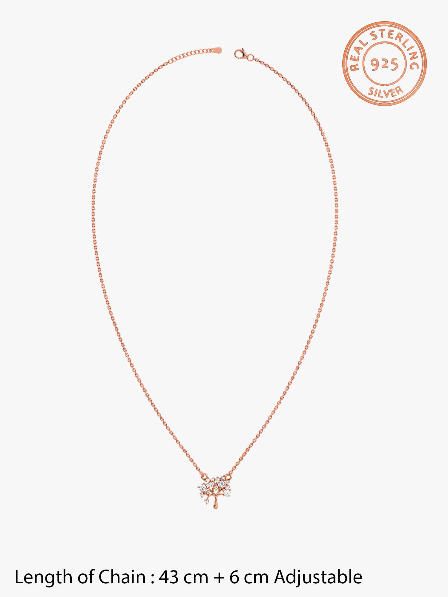 Rose Gold Tree of Life Necklace