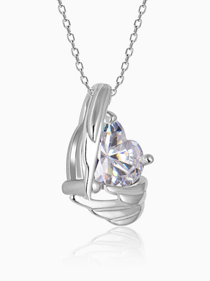 Silver Angel Wings of Protection Necklace