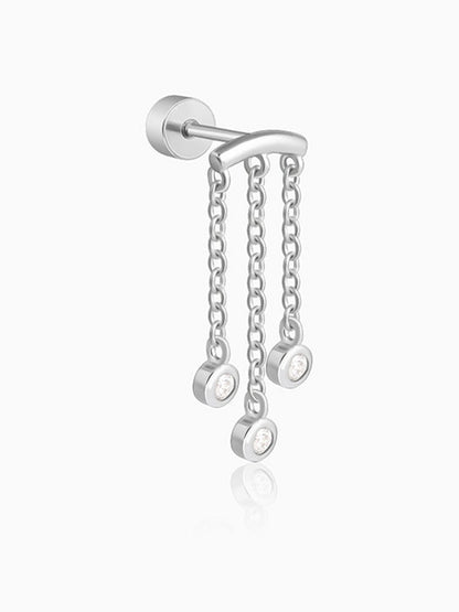 Silver Valky Ear Piercings