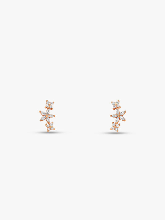 Rose Gold Blossi Ear Piercings