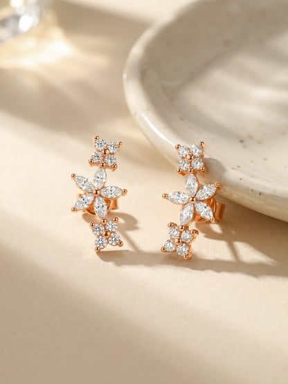 Rose Gold Blossi Ear Piercings
