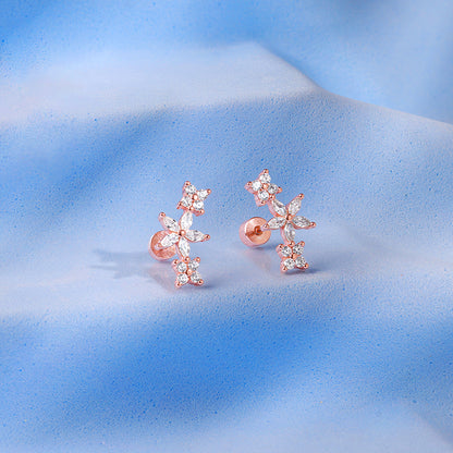 Rose Gold Blossi Ear Piercings