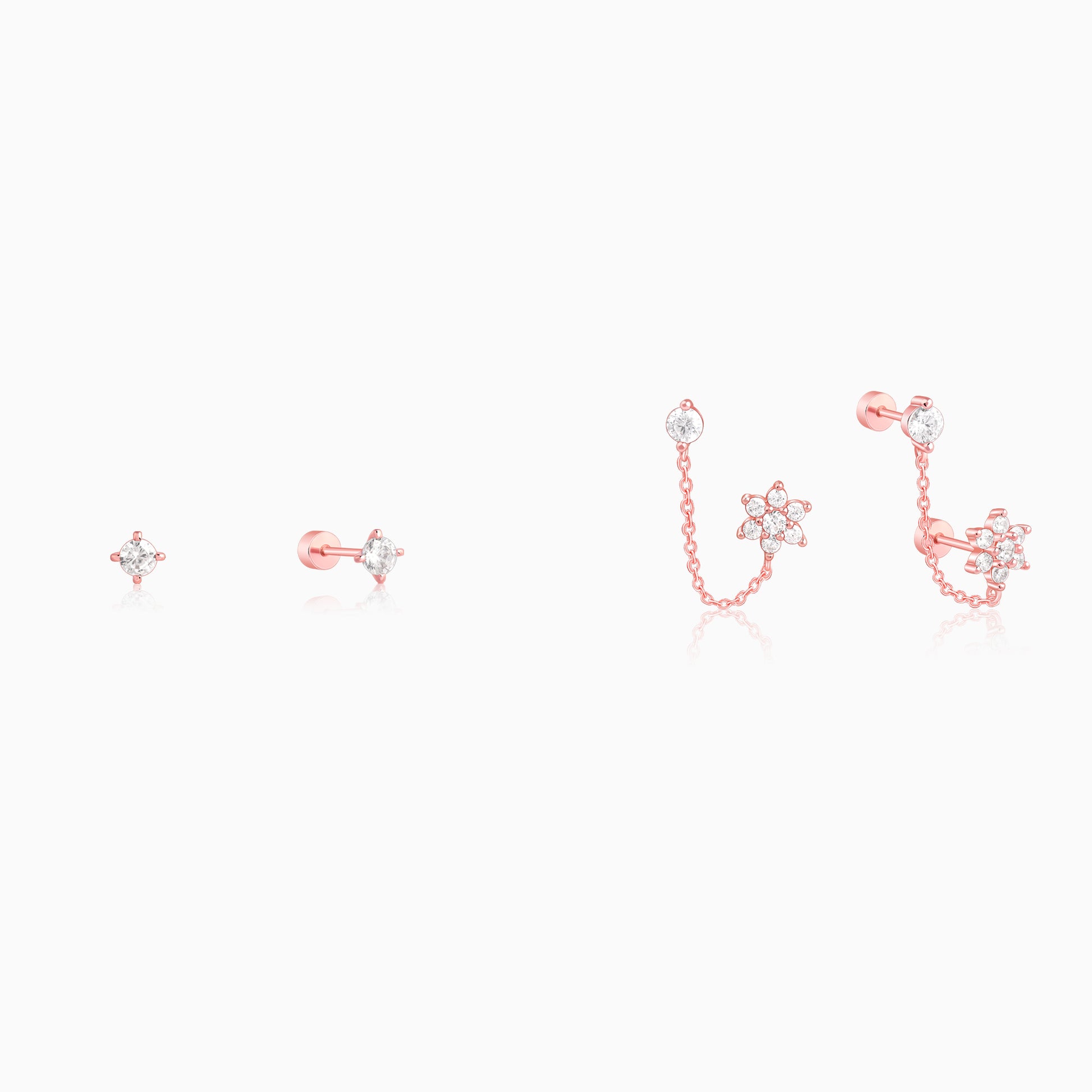 Rose Gold Celia Piercing Set