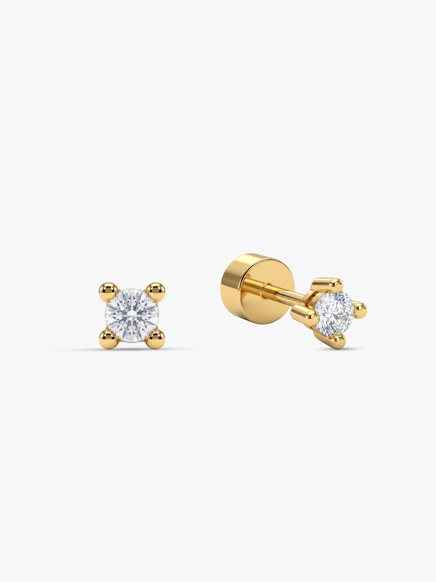 Golden Lian Ear Piercings