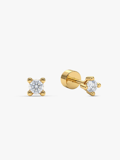 Golden Lian Ear Piercings