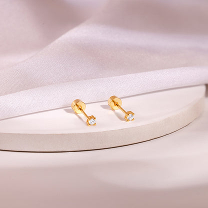 Golden Lian Ear Piercings