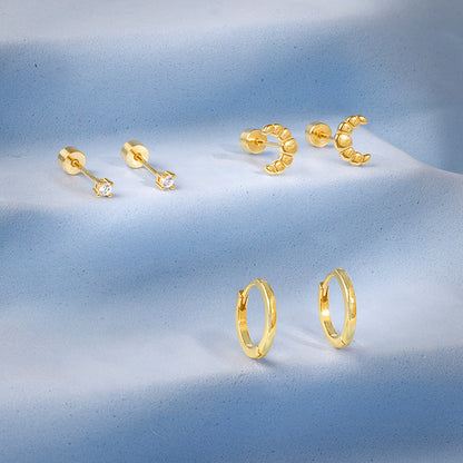 Golden Sylvia Piercing Set