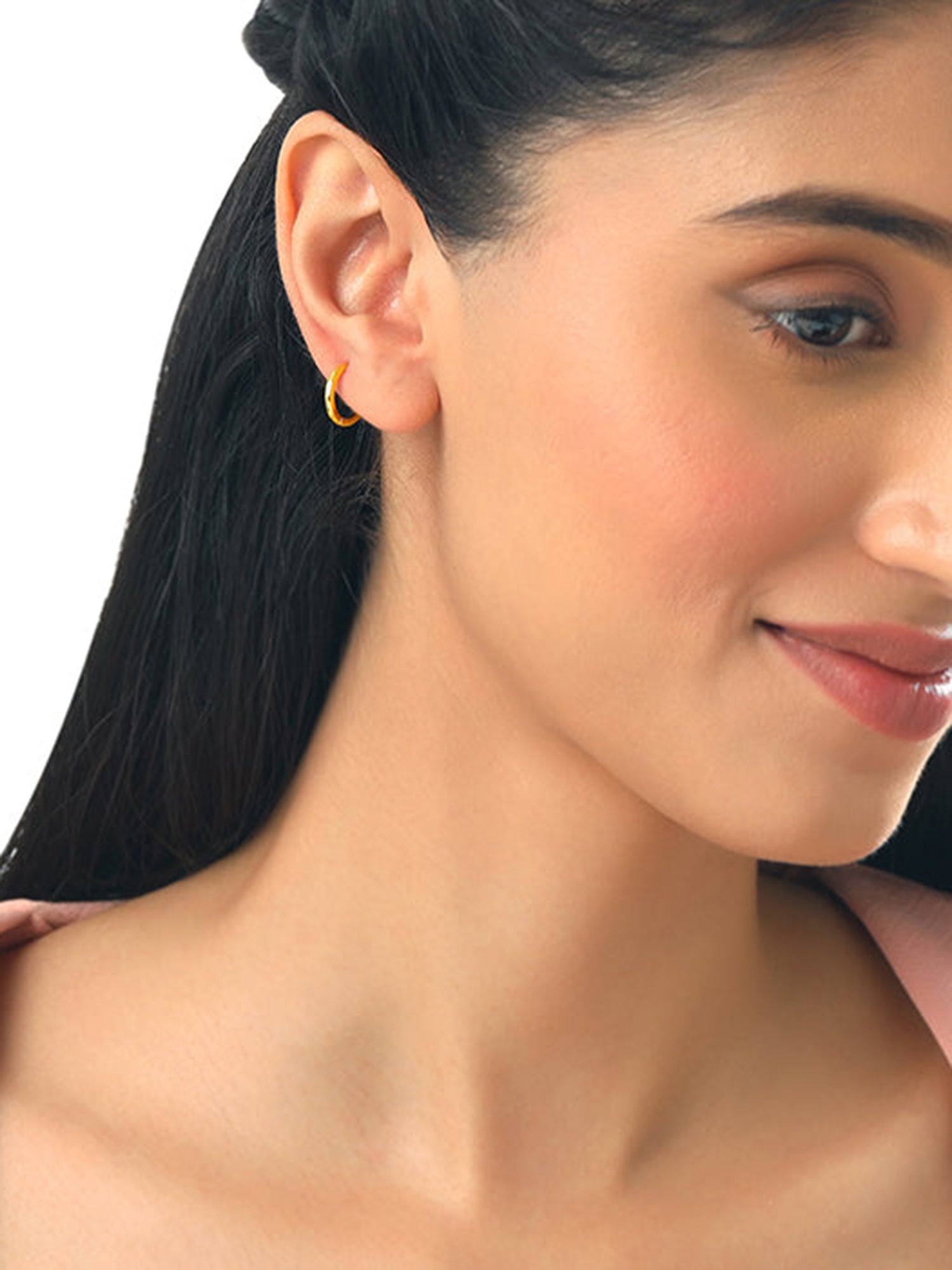 Golden Kai Hoop Ear Piercings
