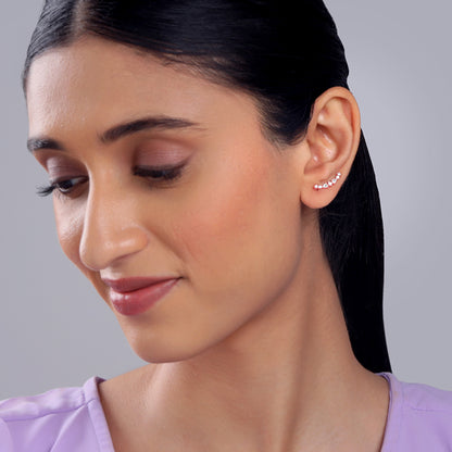 Rose Gold Ivy Whisper Ear Piercing