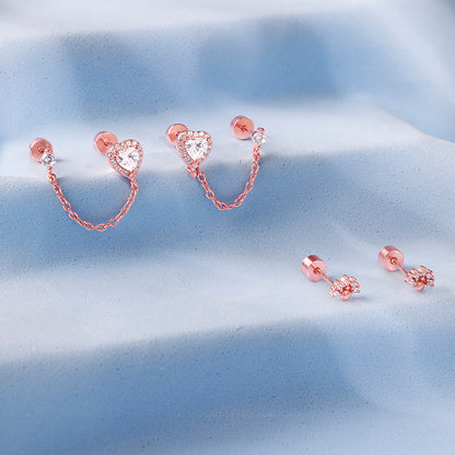 Rose Gold Ruth Piercing Set