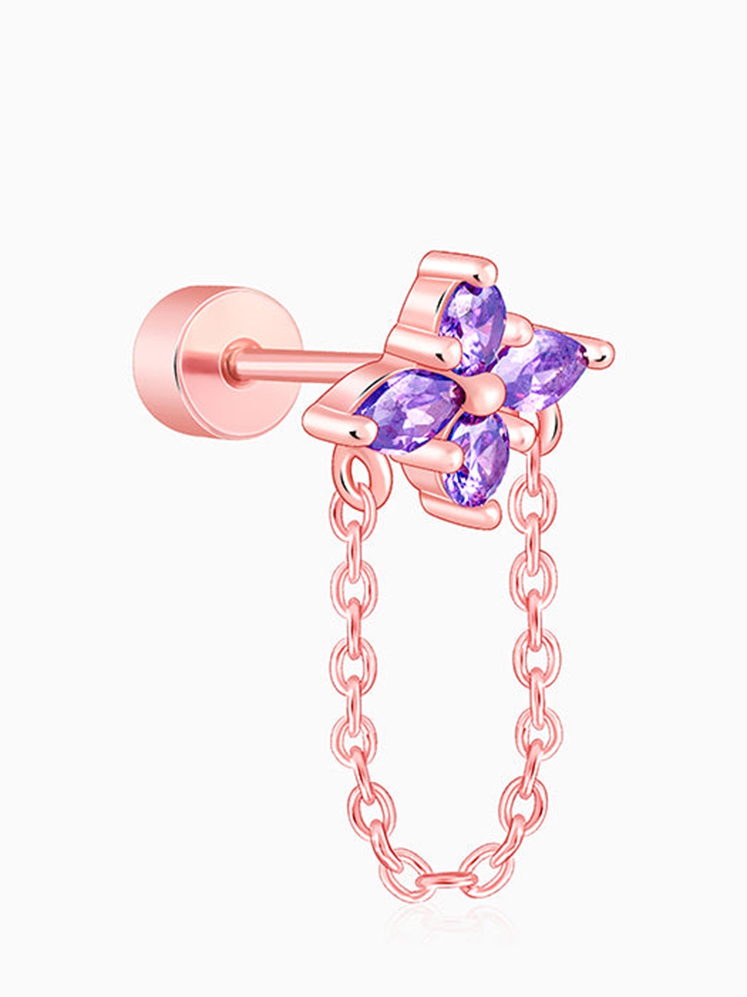 Rose Gold Cassia Ear Piercings
