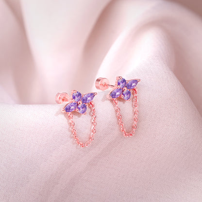 Rose Gold Cassia Ear Piercings