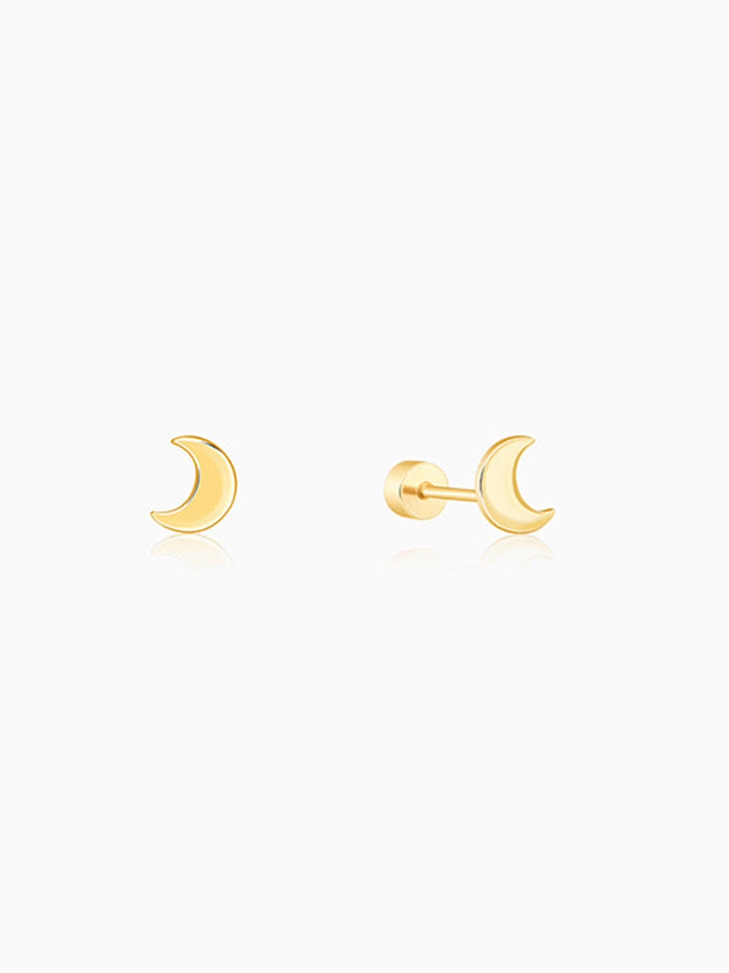 Golden Luna Ear Piercings