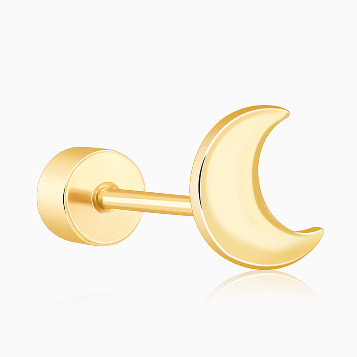 Golden Luna Ear Piercings
