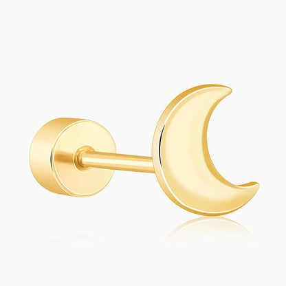 Golden Luna Ear Piercings