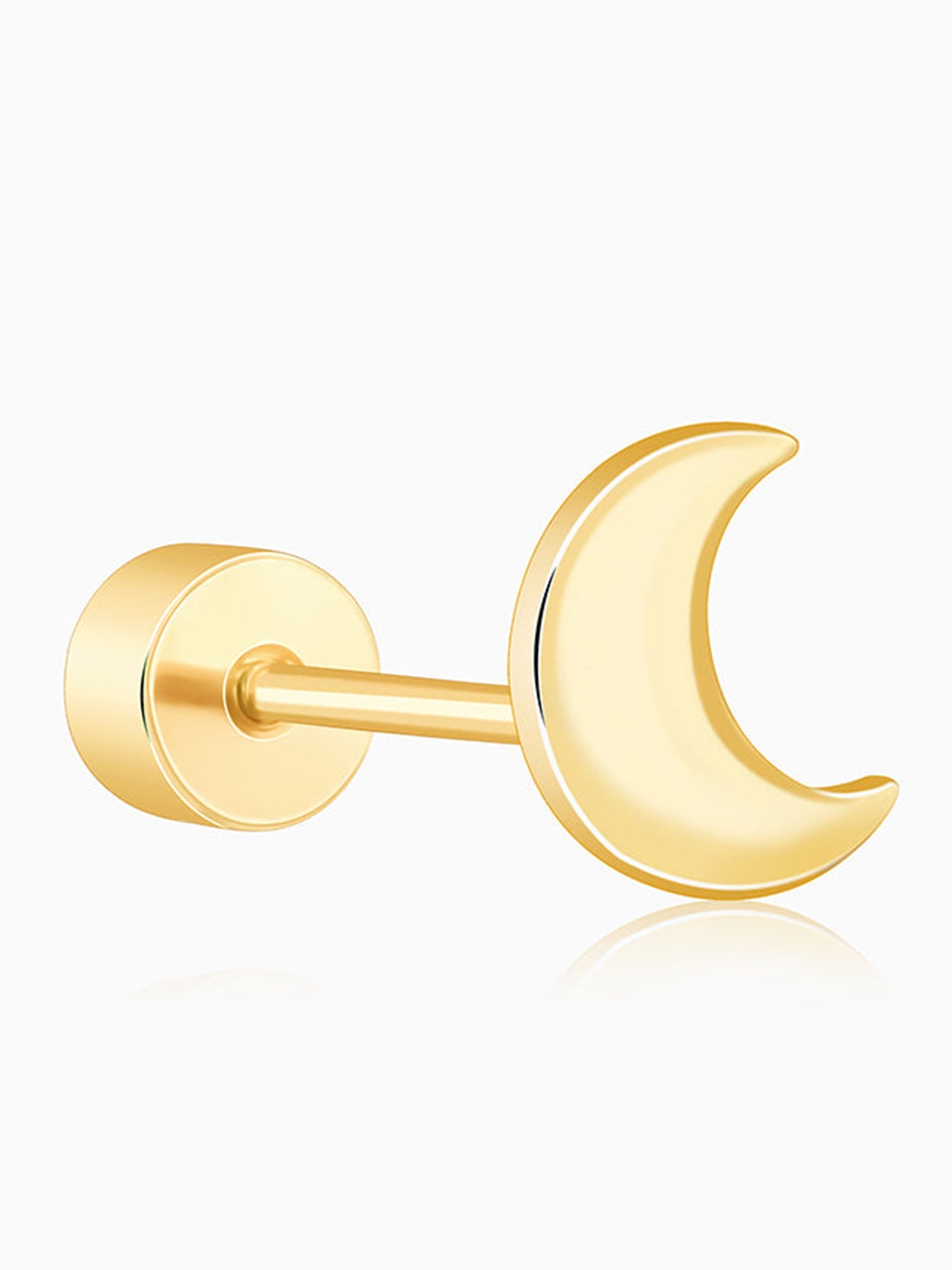 Golden Luna Ear Piercings