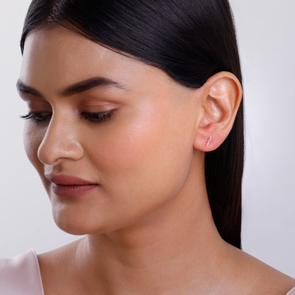 Rose Gold Liva Ear Piercings