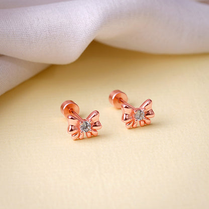 Rose Gold Bowie Ear Piercings