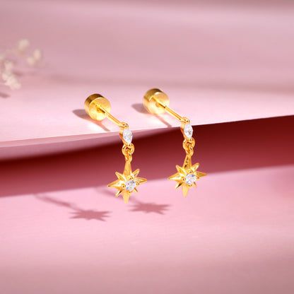 Golden Sunny Ear Piercings