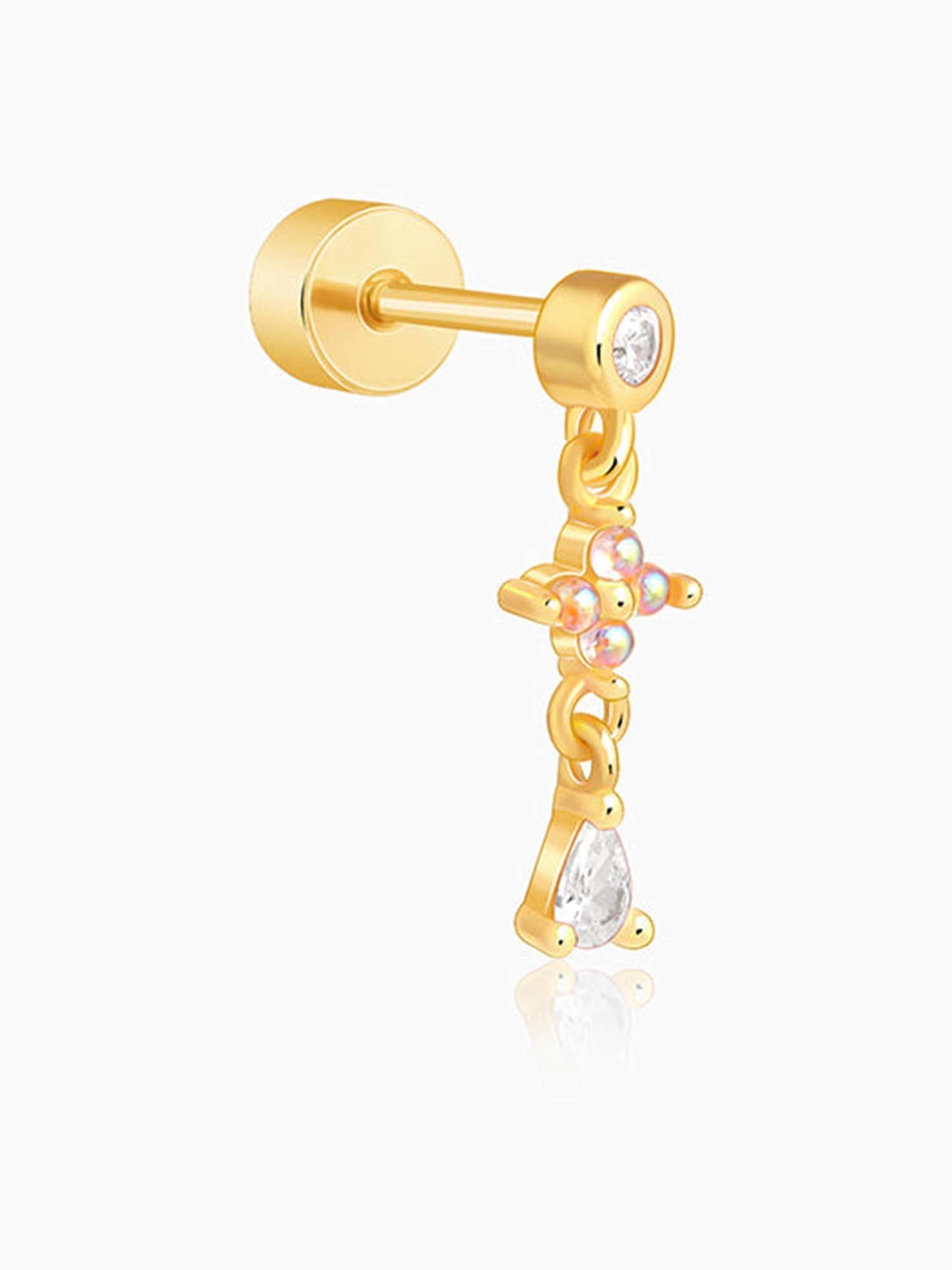 Golden Elina Ear Piercings