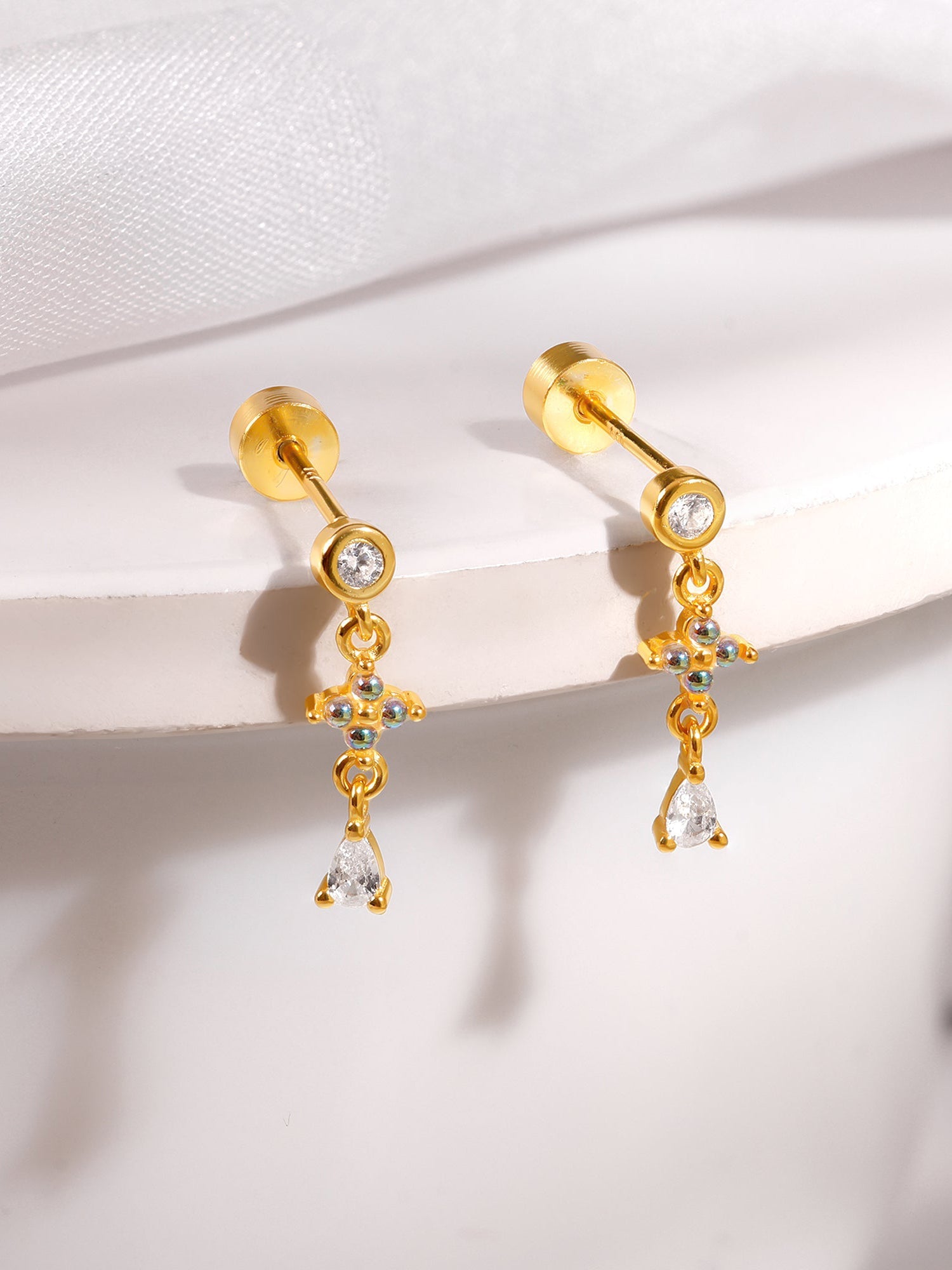 Golden Elina Ear Piercings