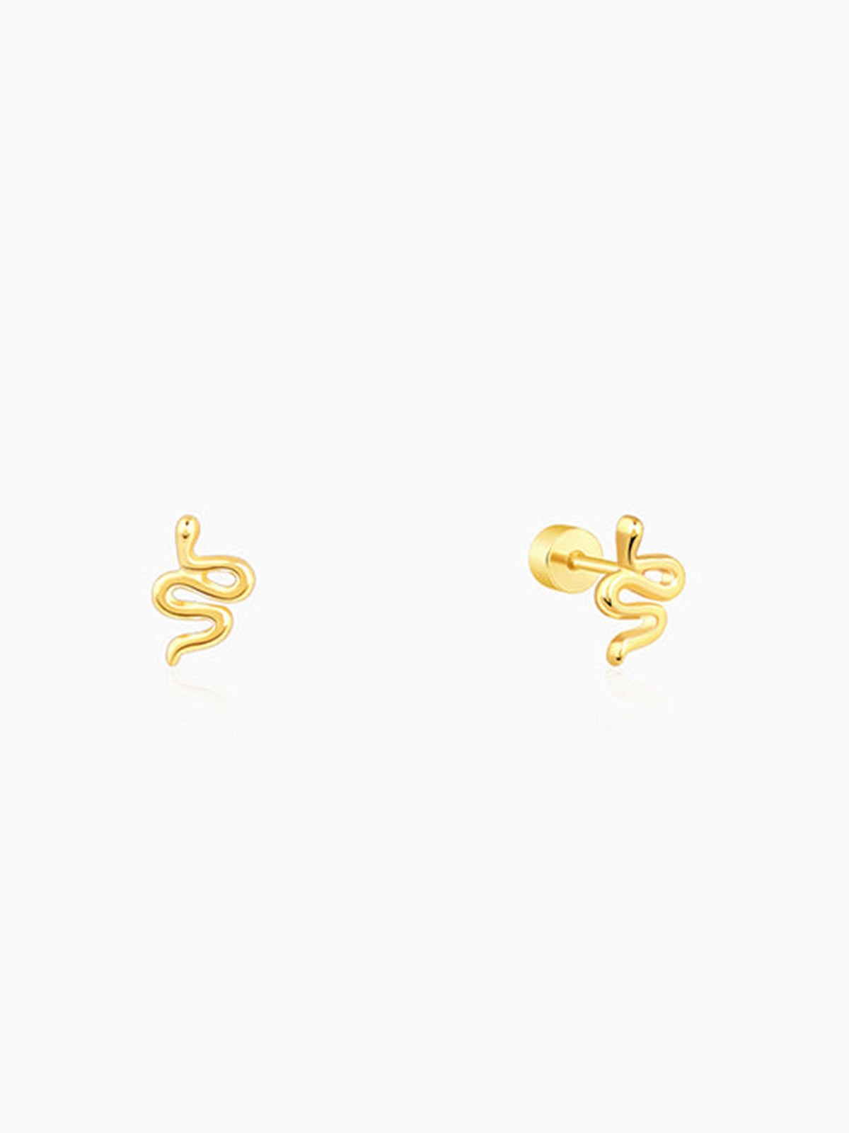 Golden Medusa Ear Piercings