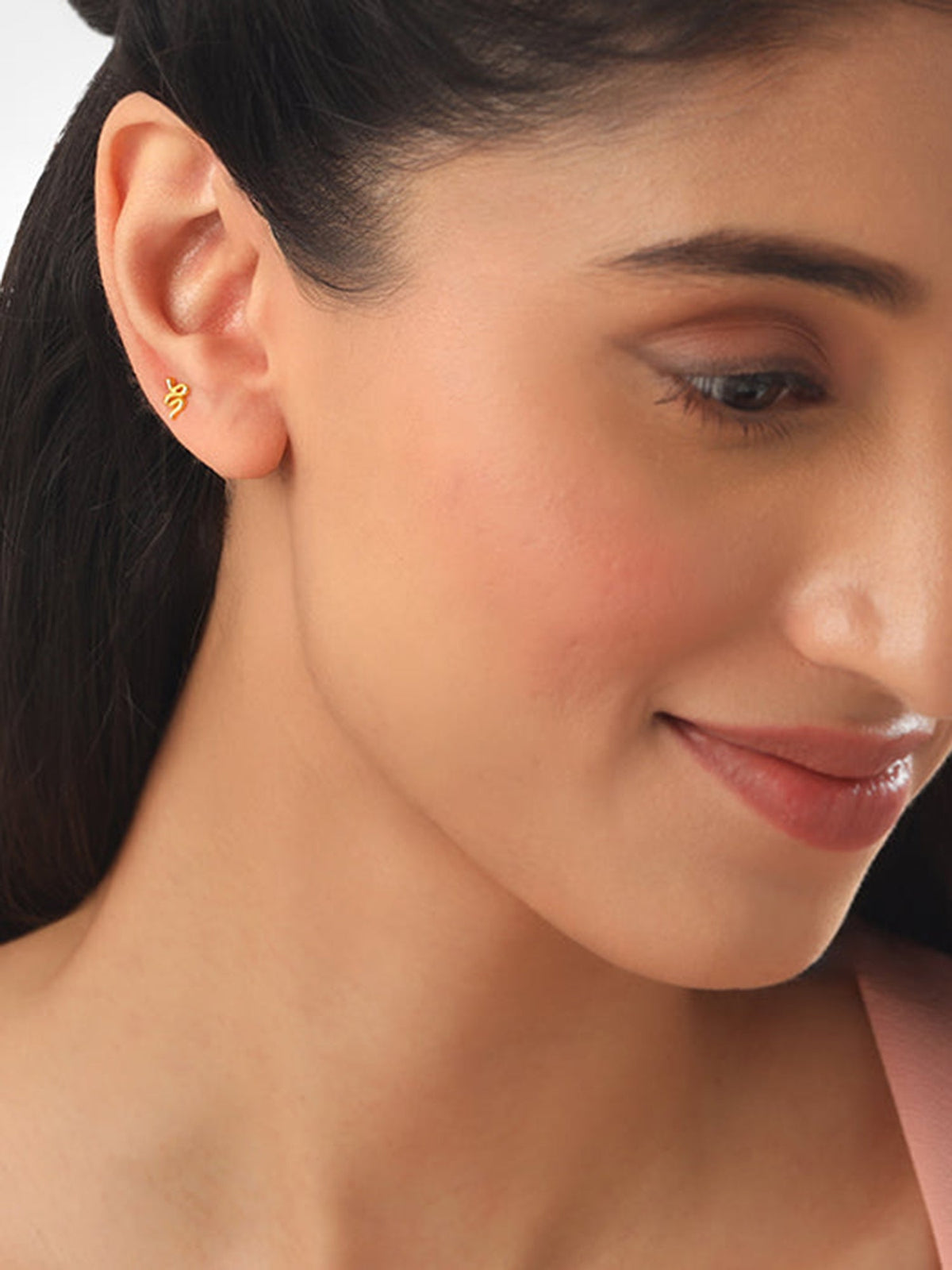 Golden Medusa Ear Piercings