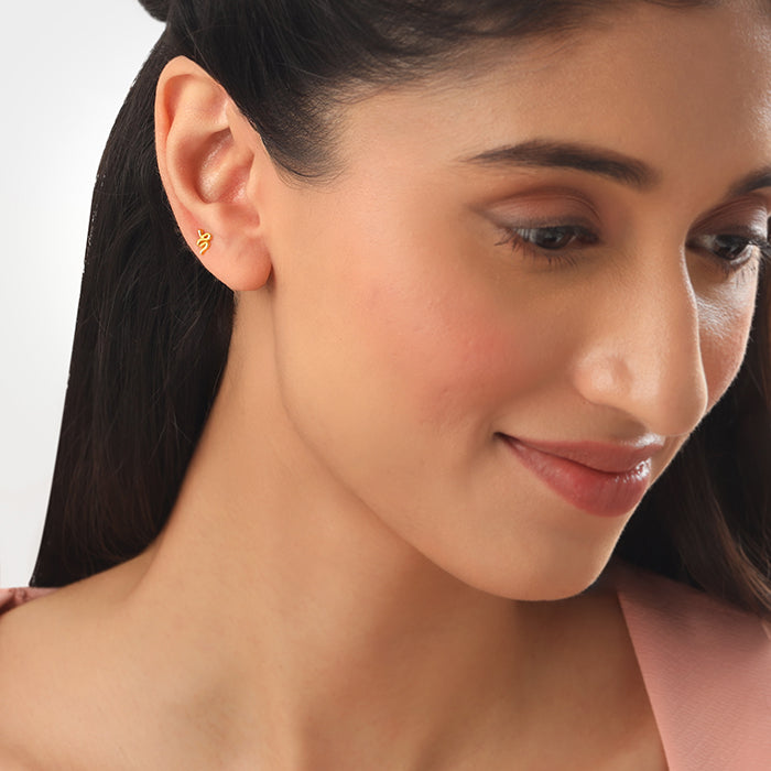 Golden Medusa Ear Piercings
