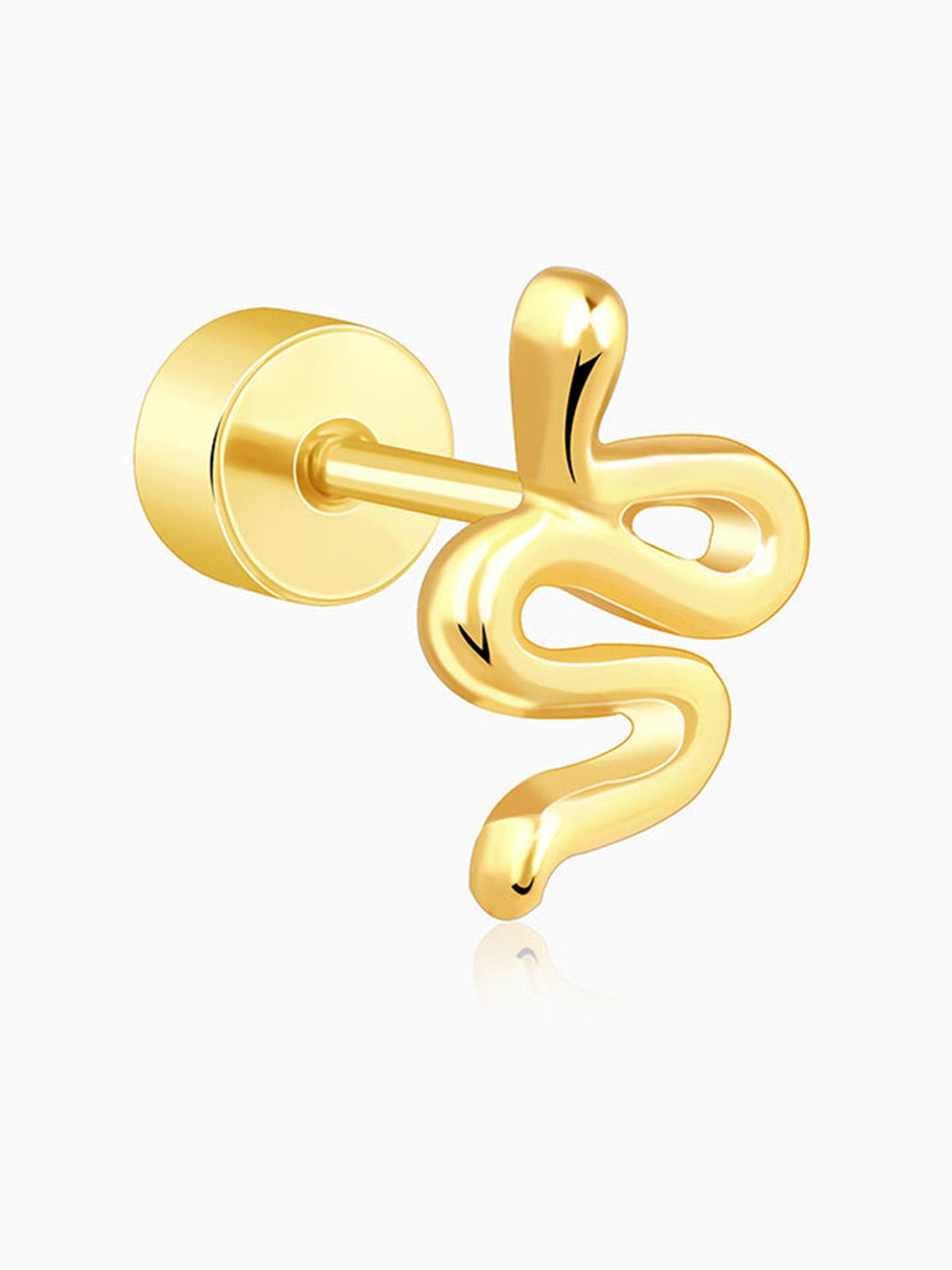 Golden Medusa Ear Piercings