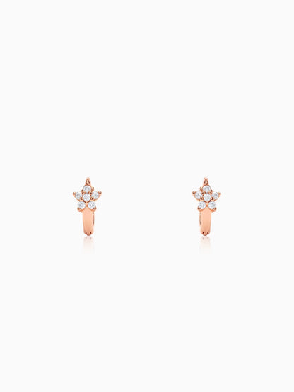 Rose Gold Flora Hoop Ear Piercings