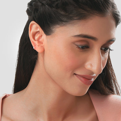 Rose Gold Flora Hoop Ear Piercings